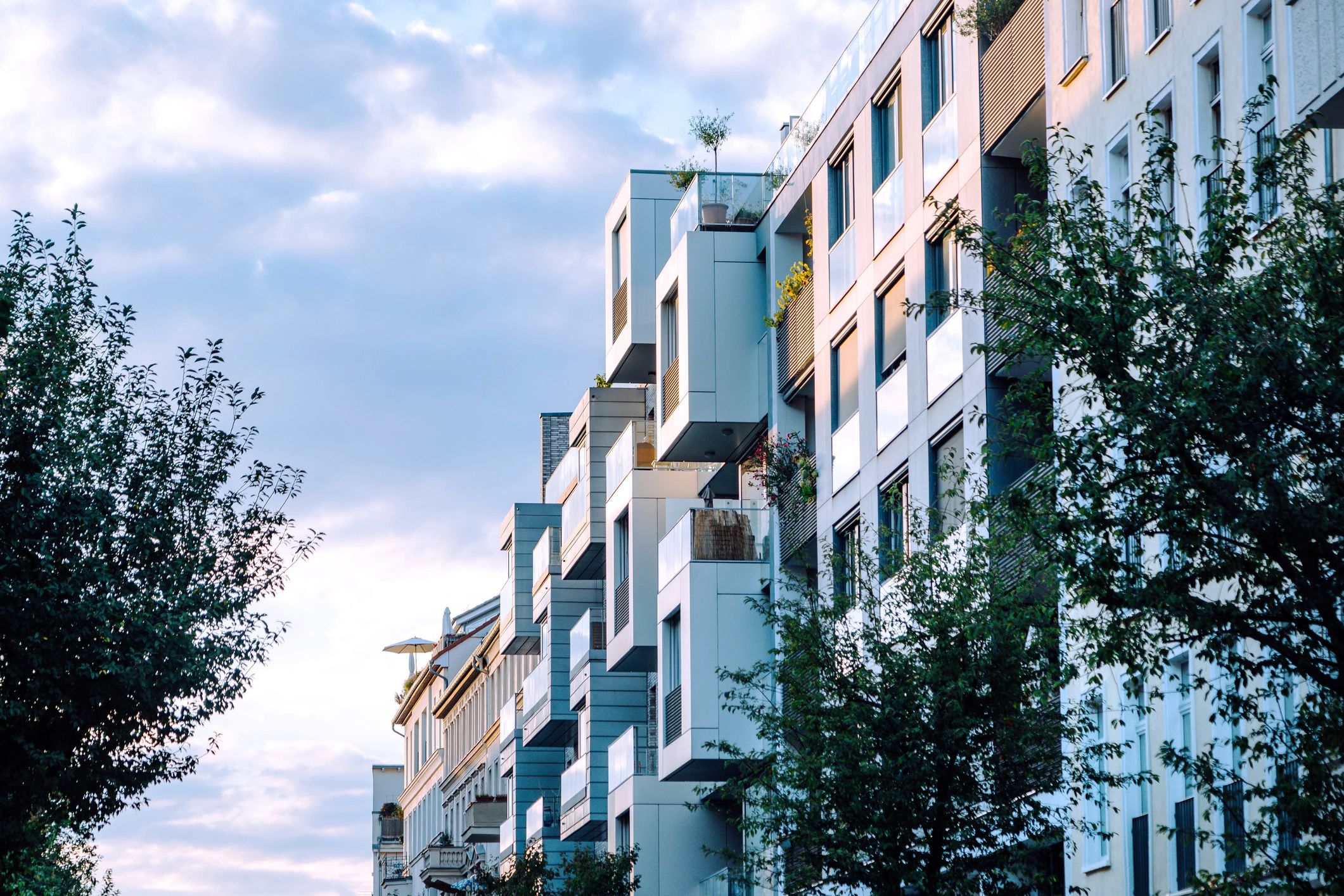 luxury apartment building exterior